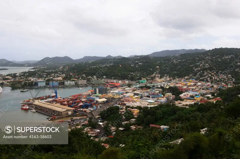 ST. LUCIA, VIEW OF CASTRIES
