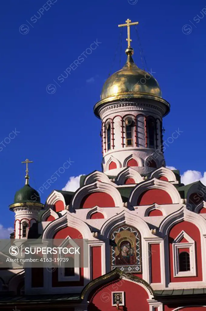 RUSSIA, MOSCOW, RED SQUARE, KAZANSKIY CATHEDRAL