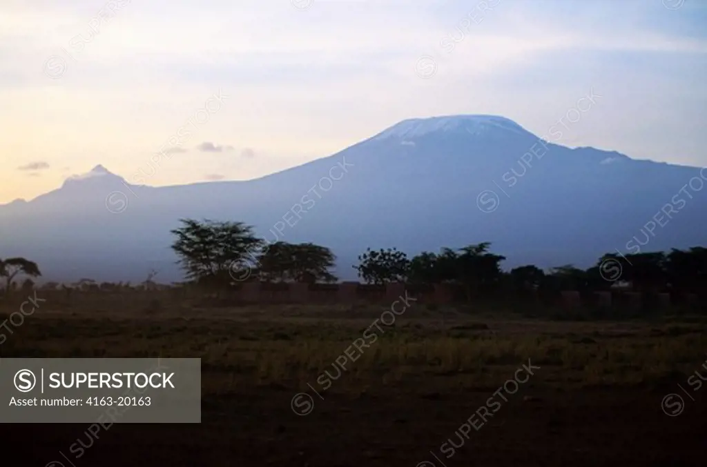 Kenya, Amboseli, Serena Lodge With Mt. Kilimanjaro