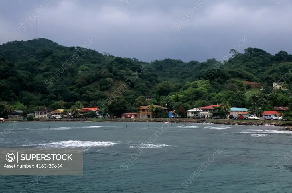 Honduras, Roatan Island, View Of Coxen'S Hole