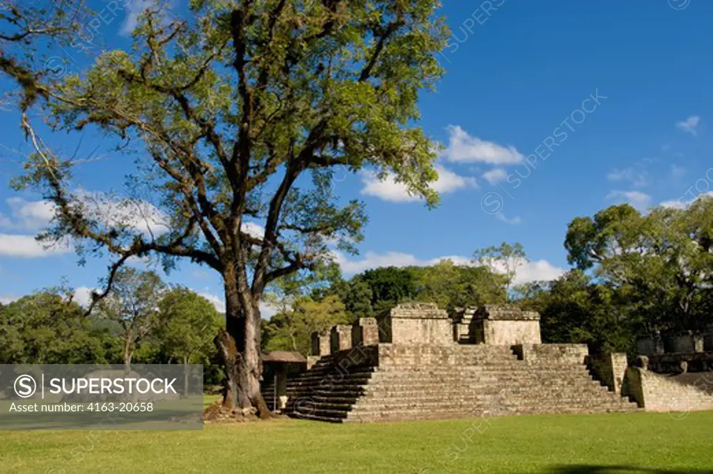 Honduras, Copan Ruins, Mayan Archaelogical Site, Great Plaza, Ball Court