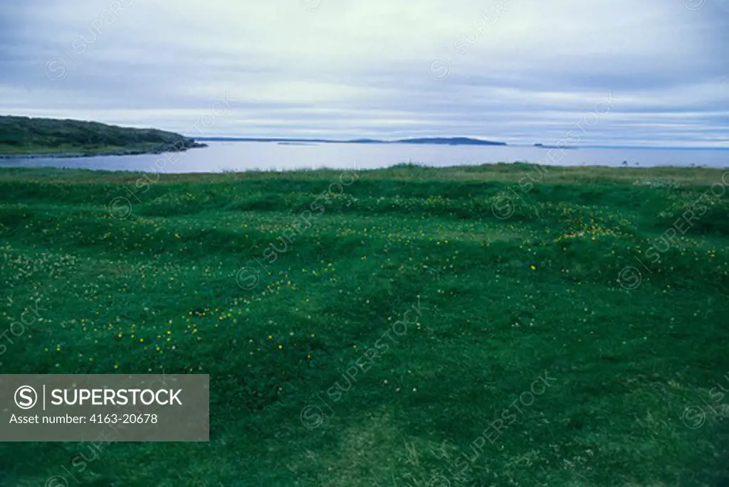 Canada, Newfoundland, Nhp L'Anse Aux Meadows, Original Site Of Norse Houses From 1000 Years Ago