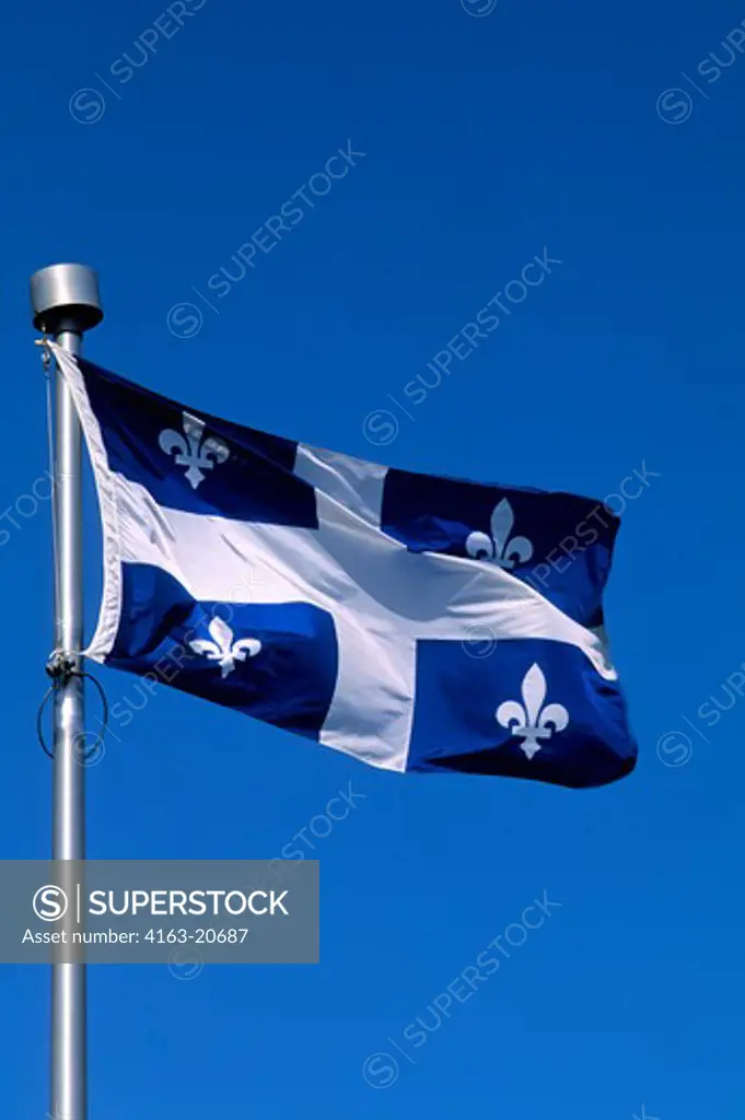 Canada,Quebec,Quebec City, Quebec Provincial Flag