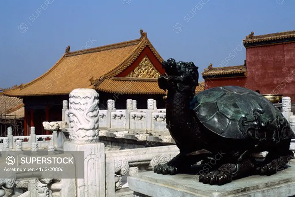 China, Beijing, Forbidden City, Bronze Tortoise