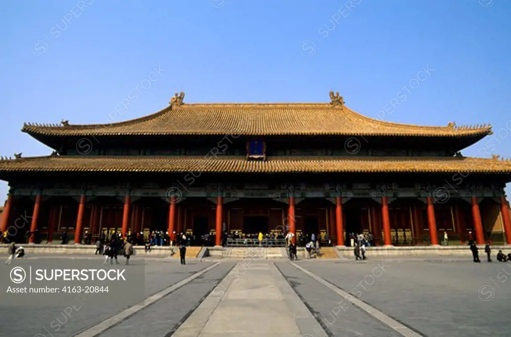 China, Beijing, Forbidden City, Tai He Dian (Hall Of Great Harmony)