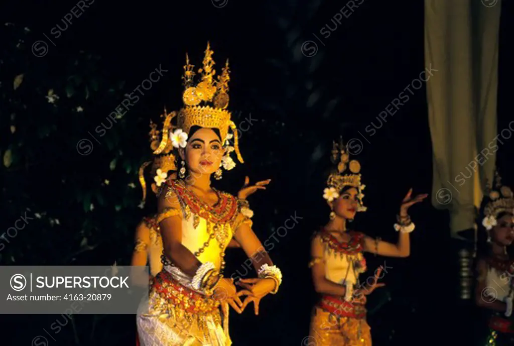 Cambodia, Siem Reap, Traditional Dancers, Classical Dance