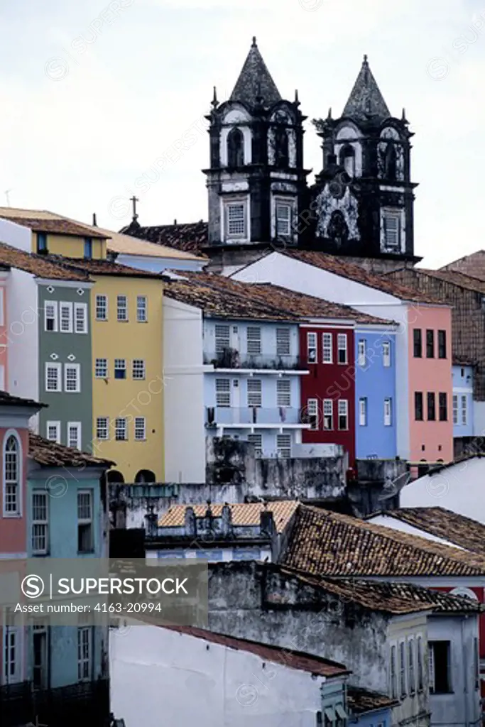Brazil, Salvador De Bahia, Pelourinho Distict, Colonial Architecture