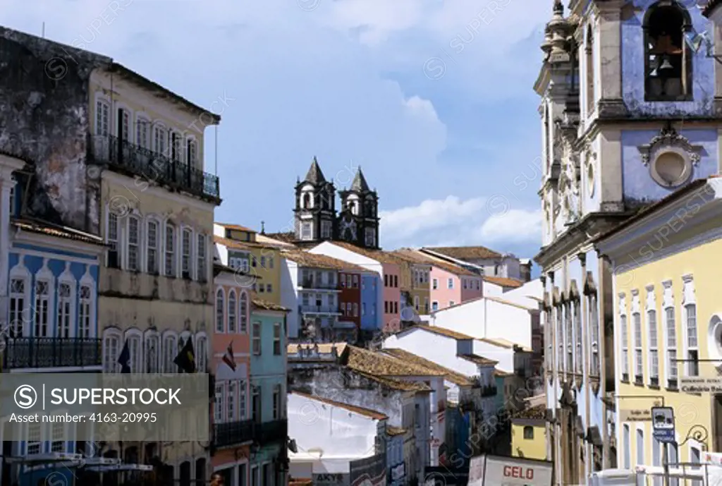 Brazil, Salvador De Bahia, Pelourinho Distict, Colonial Architecture