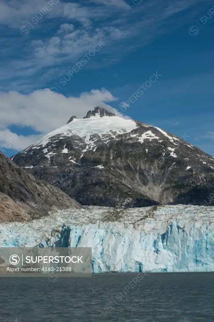 View of Dawes Glacier, a tidal glacier, Endicott Arm, Tongass National Forest, Alaska, USA