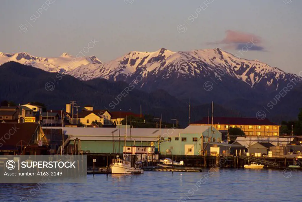 USA,ALASKA,INSIDE PASSAGE, BARANOF ISLAND, VIEW OF SITKA