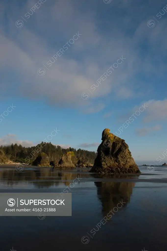 Ruby Beach On The Olympic Peninsula In The Olympic National Park In Washington StateUSA, In Evening Light