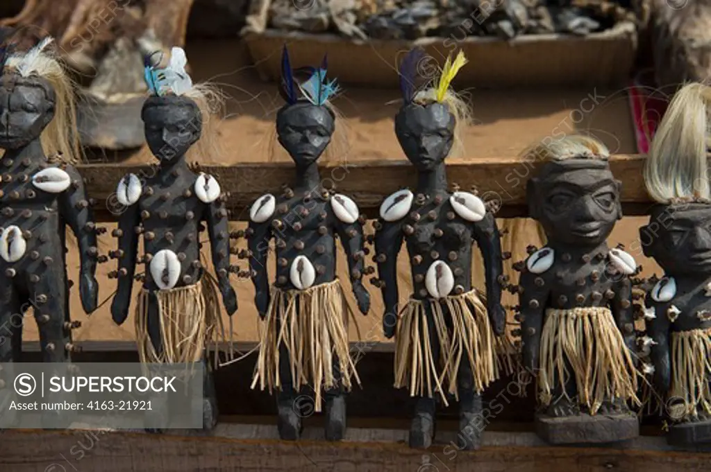 Voodoo Dolls On The Akodessewa Fetish Market, In Lome, Togo, Known As The World'S Largest Voodoo Market