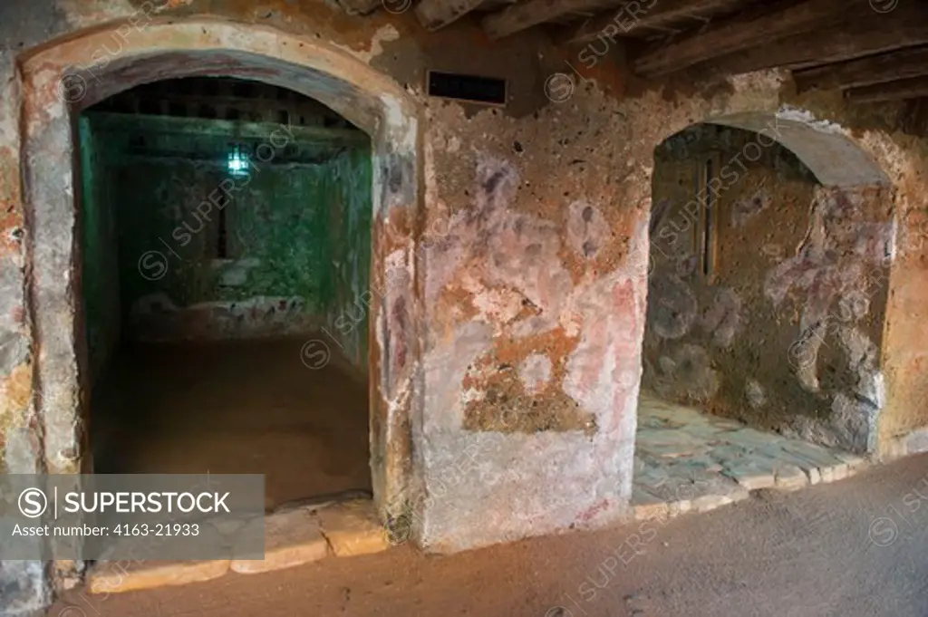 Slave Quarters In One Of The Slave Houses On Goree Island In The Atlantic Ocean Outside Of Dakar In Senegal, West Africa