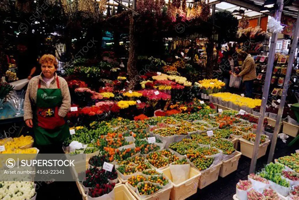 Netherlands, Holland, Amsterdam, Flower Market