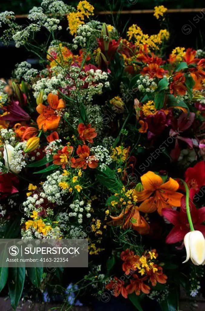 Netherlands, Holland, Near Amsterdam, Keukenhof Gardens, Flower Bouquet