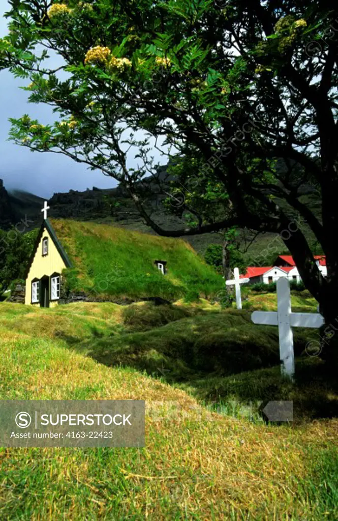 Iceland, South Coast, Near Hofn, Hofskirkja, Church From 1884