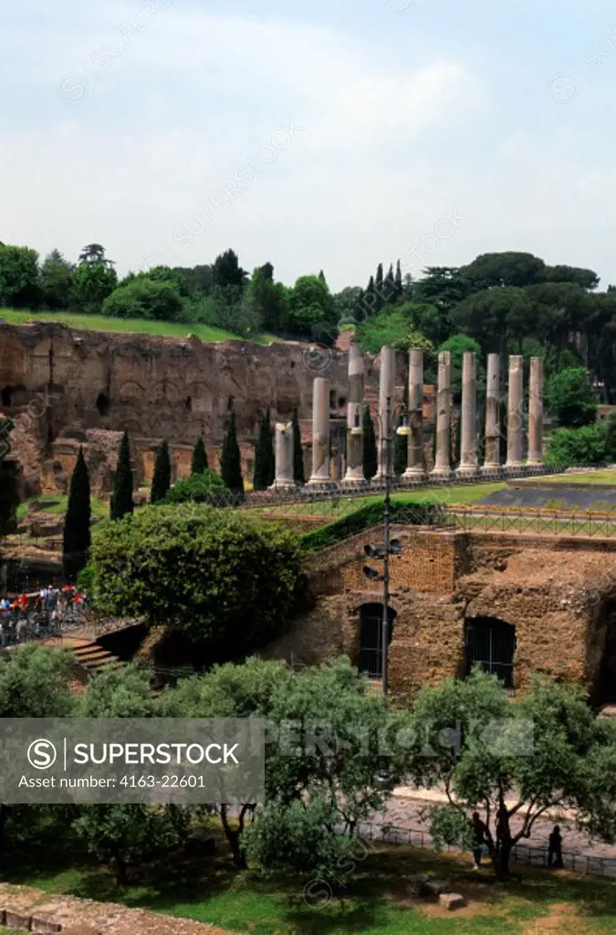 Italy, Rome, View Of Roman Forum