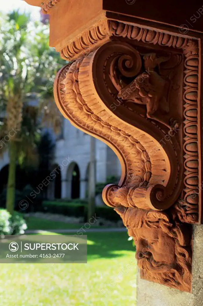 USA, FLORIDA, ST. AUGUSTINE, CITY HALL AND LIGHTNER MUSEUM, ARCHITECTURE, DETAIL