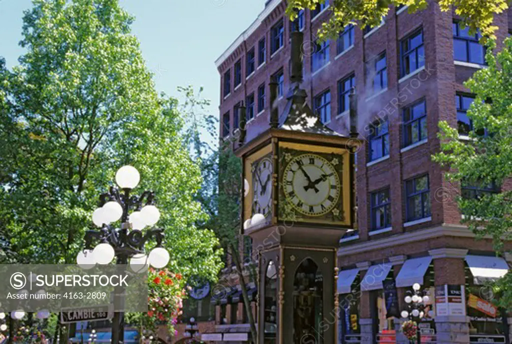 CANADA, BRITISH COLUMBIA, VANCOUVER, GASTOWN, STEAM CLOCK