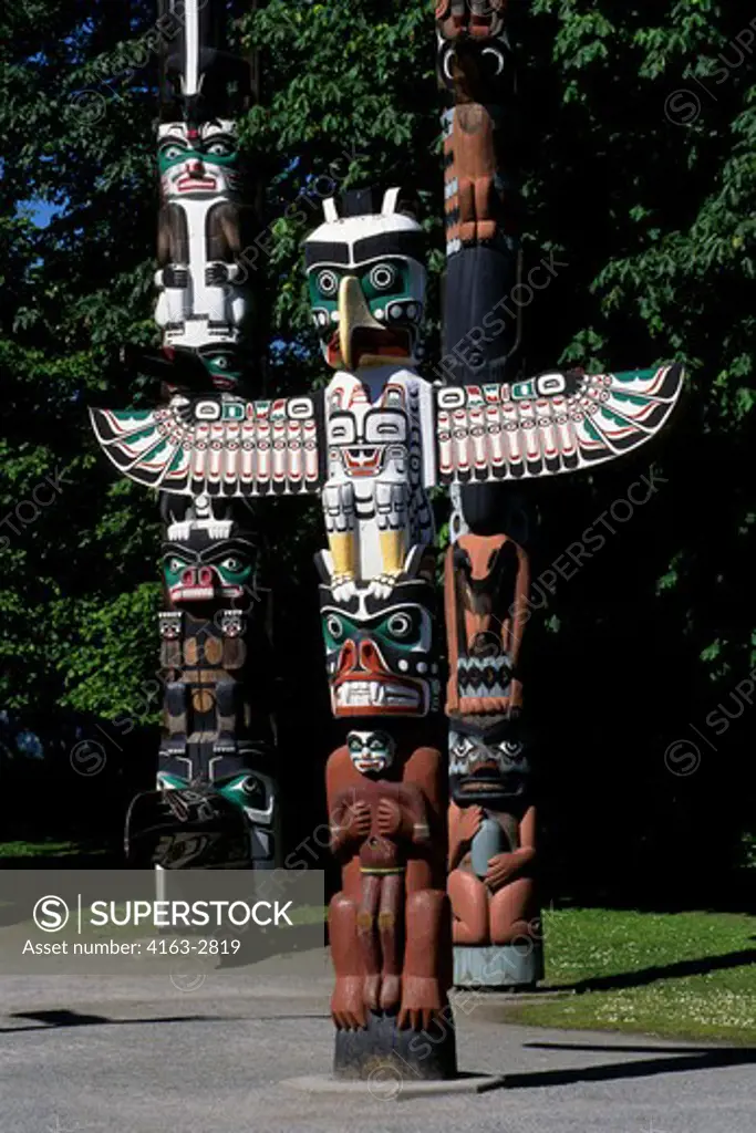 CANADA, BRITISH COLUMBIA, VANCOUVER, STANLEY PARK, TOTEMS
