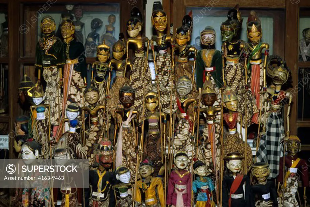 INDONESIA, JAVA, CARVED WOODEN PUPPETS