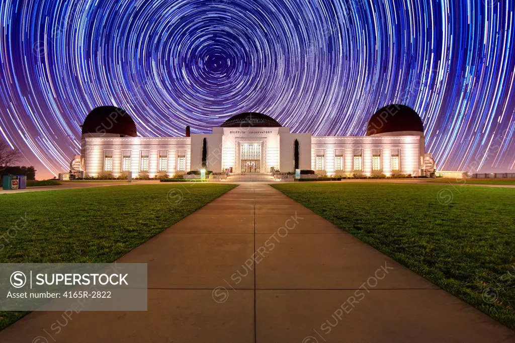 Star Trail Timelapse  Behind the Griffith Observatory in Los Angeles, CA