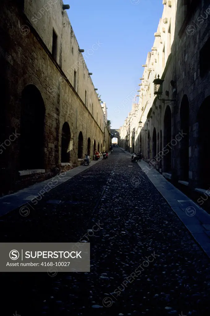 Greece, Rhodes, Street Of The Knights