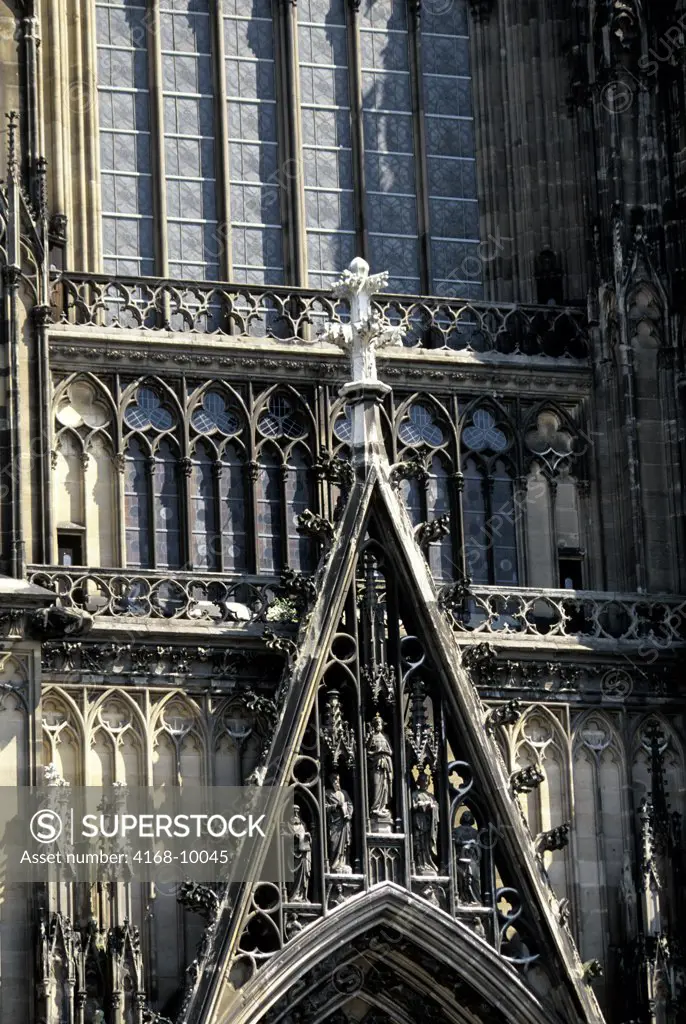 Germany, Cologne, Cathedral (Gothic), Detail Of South Side