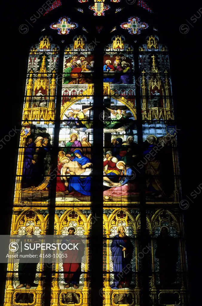 Germany, Cologne, Cathedral (Gothic), Interior, Stained Glass Window, Bavarian Window