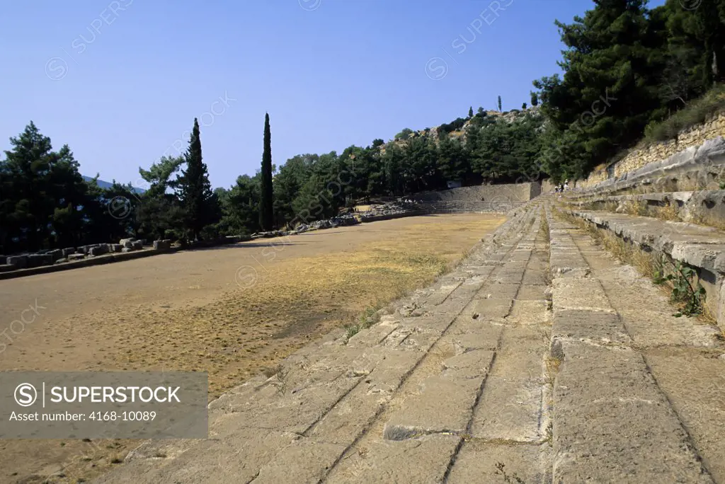 Greece, Delphi, Sanctuary Of Apollo, The Stadium