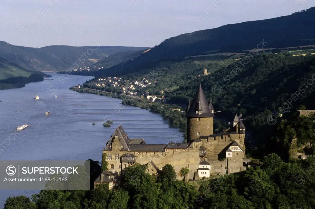 Germany, Rhine River, Bacharach, Stahleck Fortress
