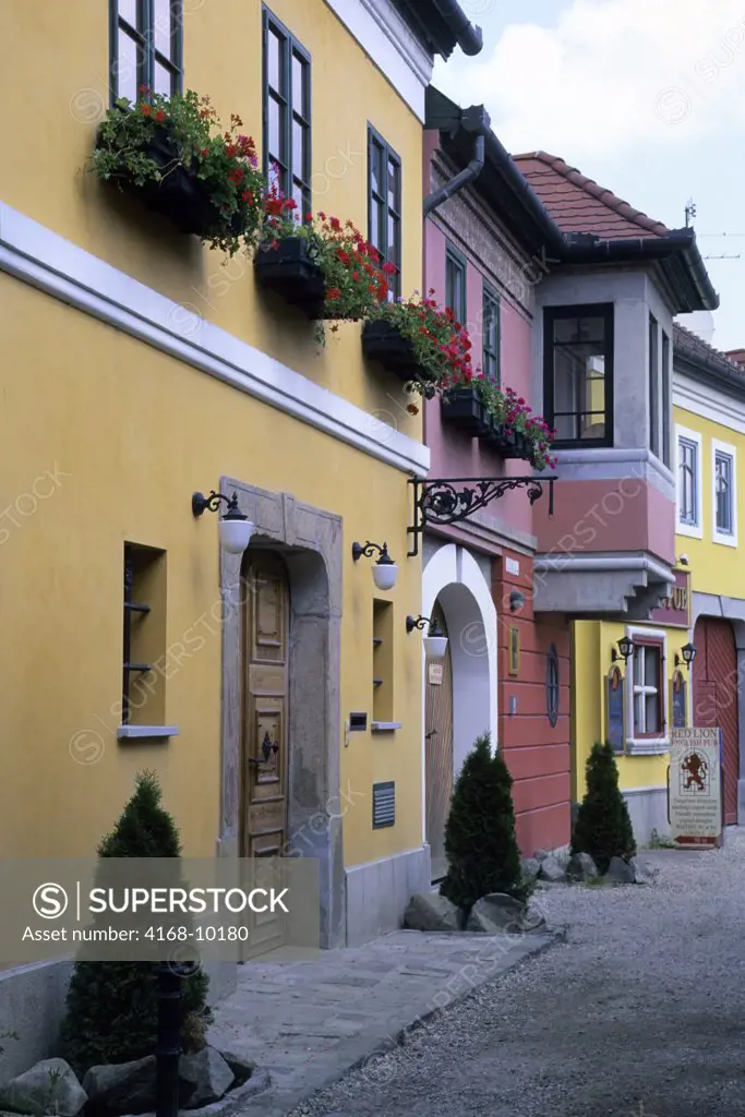 Hungary, Near Budapest, Szentendre Village, Village Scene, Local Houses