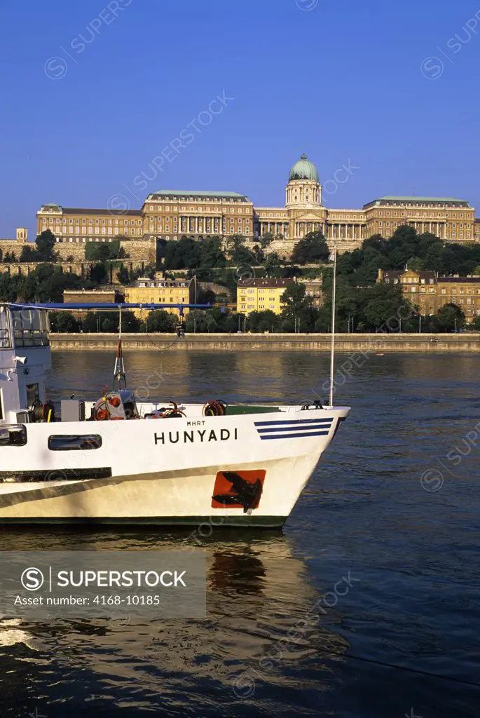 Hungary, Budapest, Danube River, View Of Matthias Church And Fishermen'S Bastion
