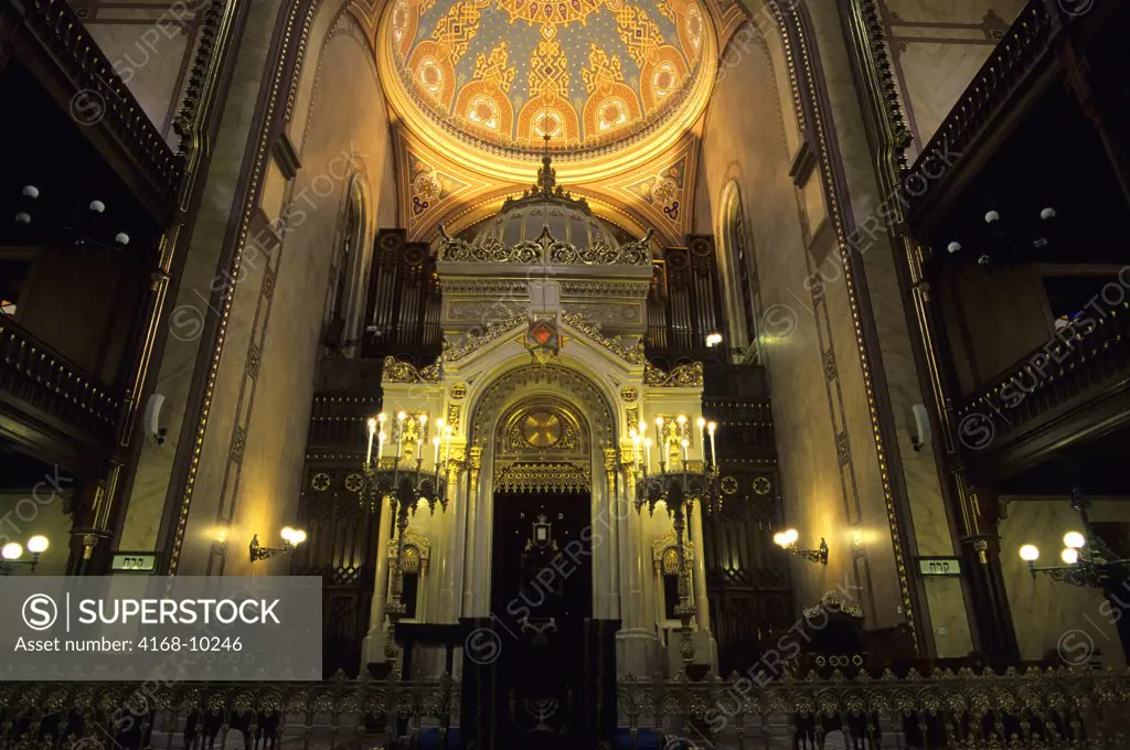 Hungary, Budapest, Pest, The Great Synagogue, Interior