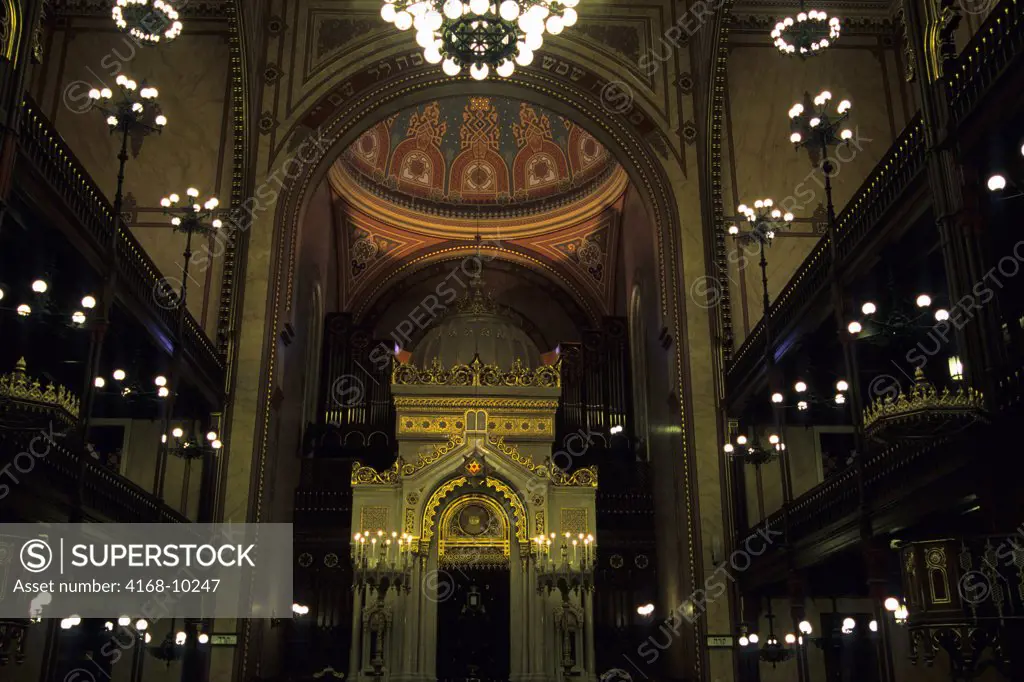 Hungary, Budapest, Pest, The Great Synagogue, Interior