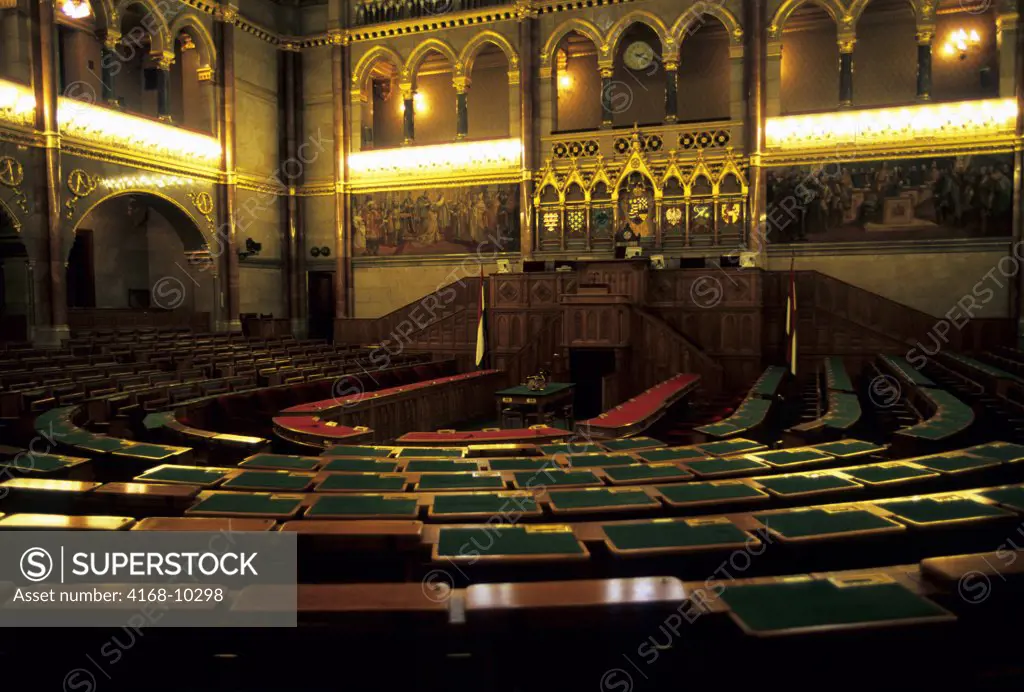 Hungary, Budapest, Parliament Building, Assembly Chamber