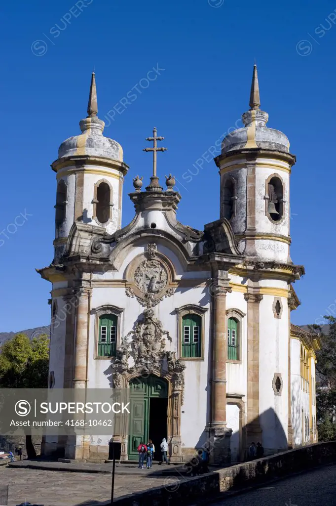 Brazil, Minas Gerais, Colonial Town Of Ouro Preto (Unesco World Heritage Site), Saint Francis Of Assisi Church, Baroque Architecture