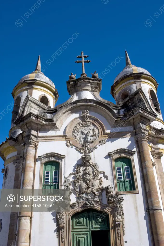 Brazil, Minas Gerais, Colonial Town Of Ouro Preto (Unesco World Heritage Site), Saint Francis Of Assisi Church, Baroque Architecture