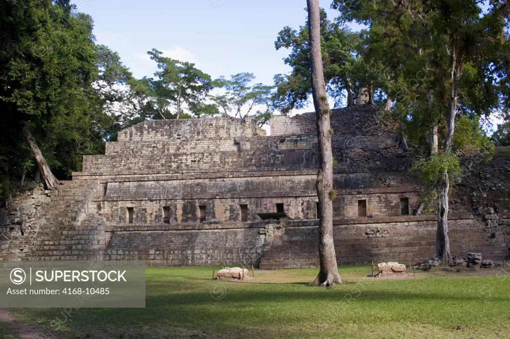 Honduras, Copan Ruins, Mayan Archaelogical Site, West Court (Patio Occidental), Temple 11