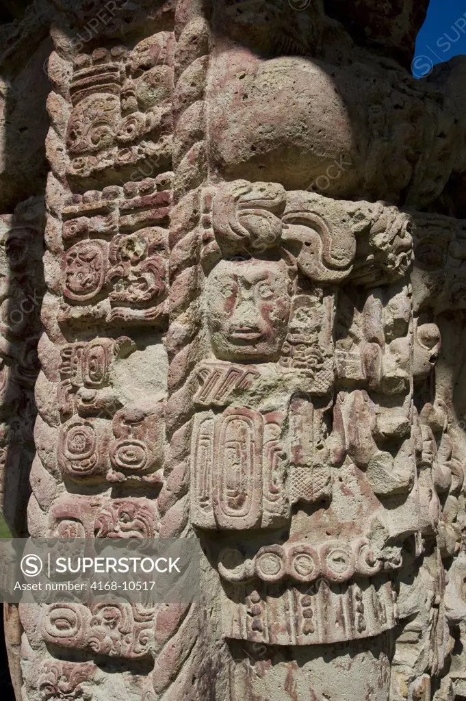 Honduras, Copan Ruins, Mayan Archaelogical Site, Great Plaza, Stela C