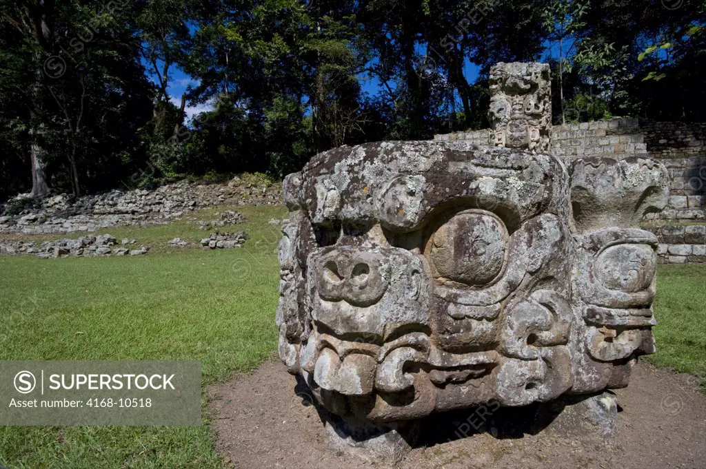 Honduras, Copan Ruins, Mayan Archaelogical Site, Great Plaza, Stela D