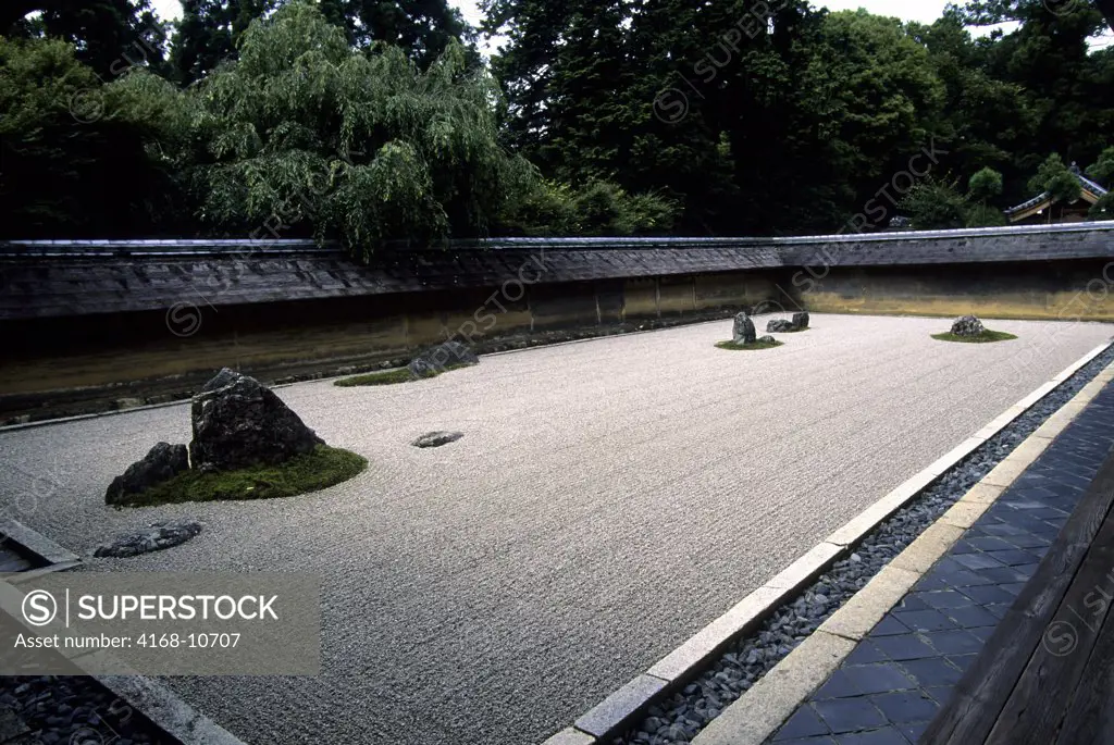 Japan, Kyoto, Ryoanji Garden, Zen Buddhism Rock Garden