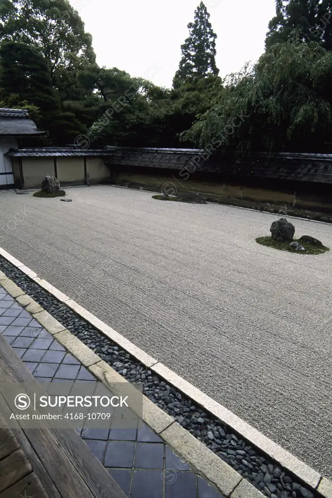 Japan, Kyoto, Ryoanji Garden, Zen Buddhism Rock Garden