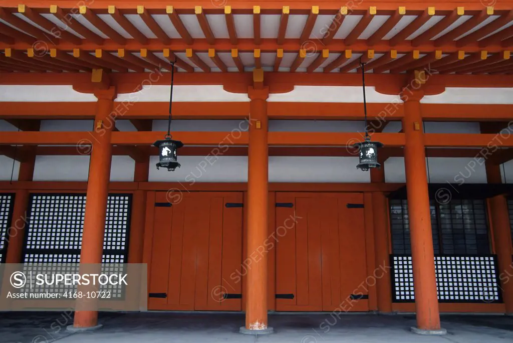Japan, Kyoto, Heian Shrine (Shinto Shrine), Lanterns