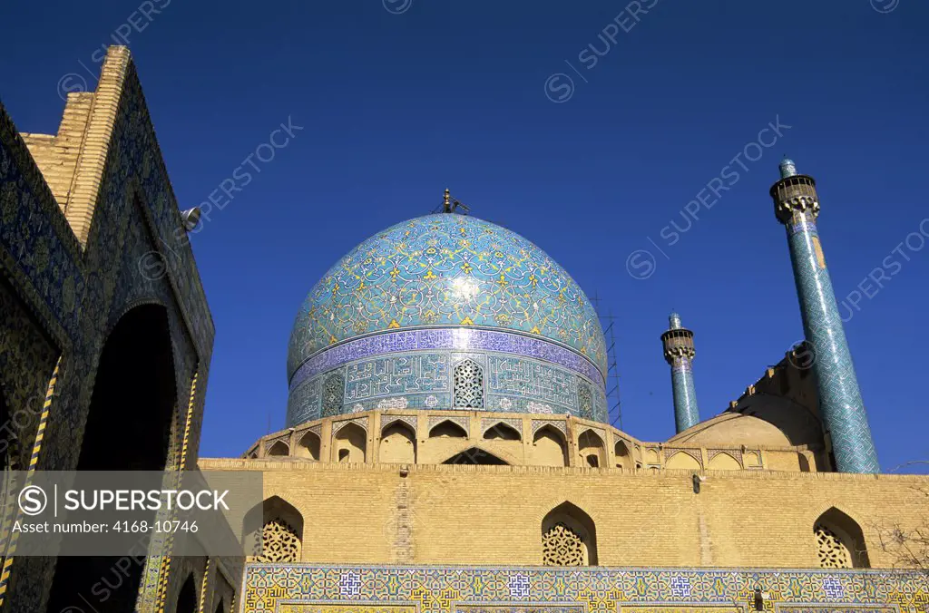 Iran, Esfahan, Eman Khomeni Square, Imam (Masjed-E Emam) Mosque, Minarets