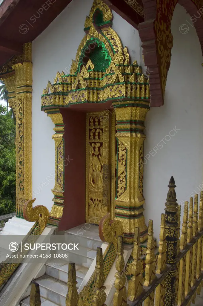 Laos, Luang Prabang, National Museum, Temple, Door
