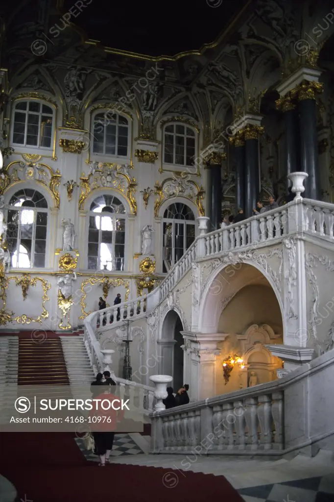 Russia, St. Petersburg, Hermitage, Winter Palace, Staircase