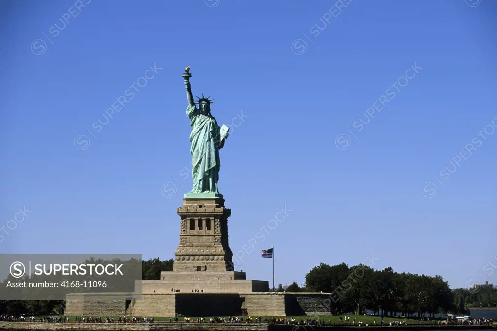 Usa, New York, Statue Of Liberty