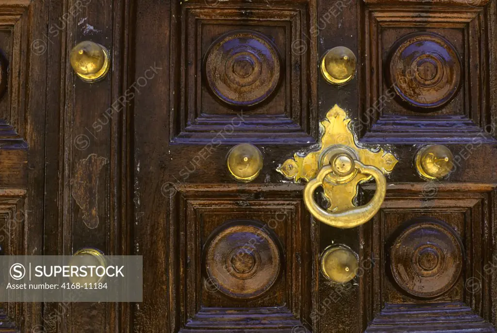 Tanzania, Zanzibar Island, Zanzibar City, Medina (Old Town) Traditional Carved Door
