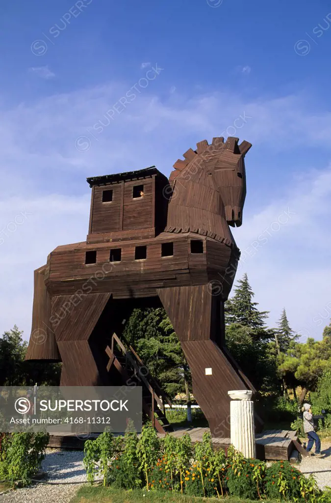 Turkey, Troy, Replica Of Trojan Horse